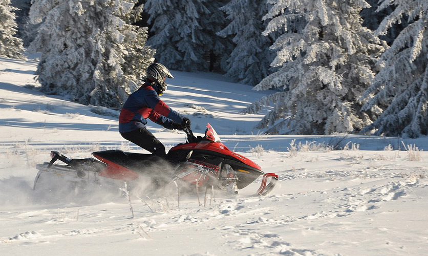 Snow-mobile in Meribel