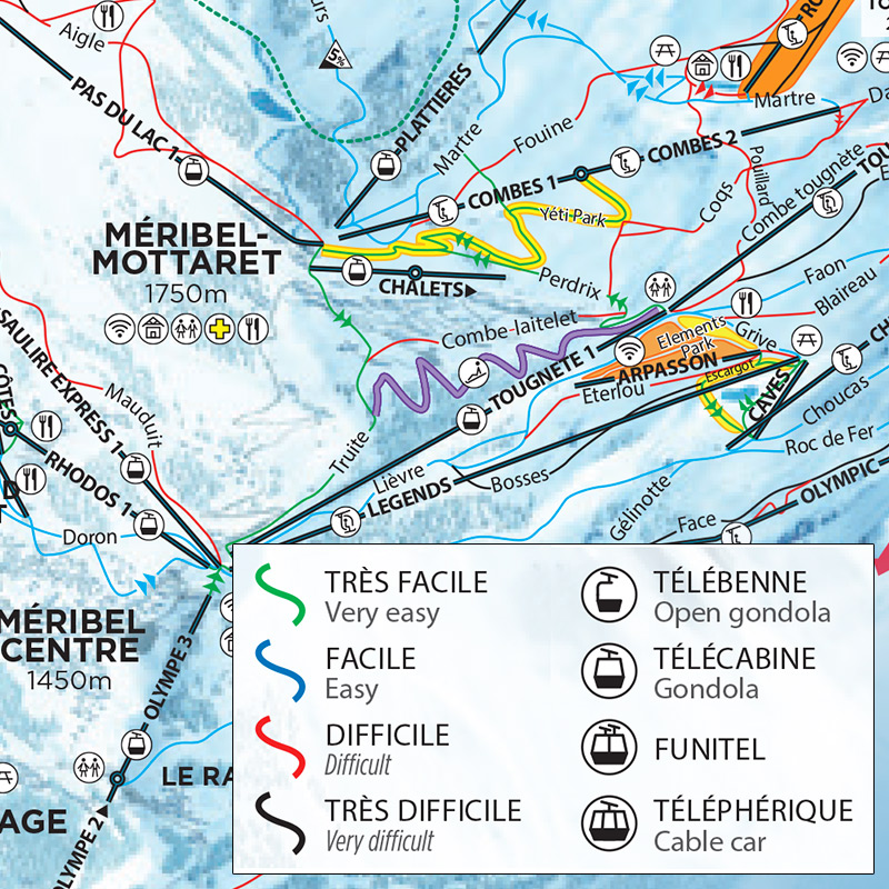 Piste map guide