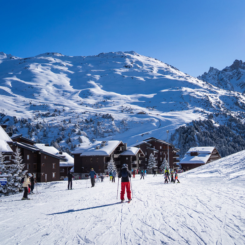 Skiing in Meribel